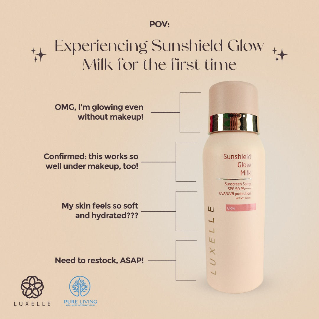 luxelle sunshield glow milk