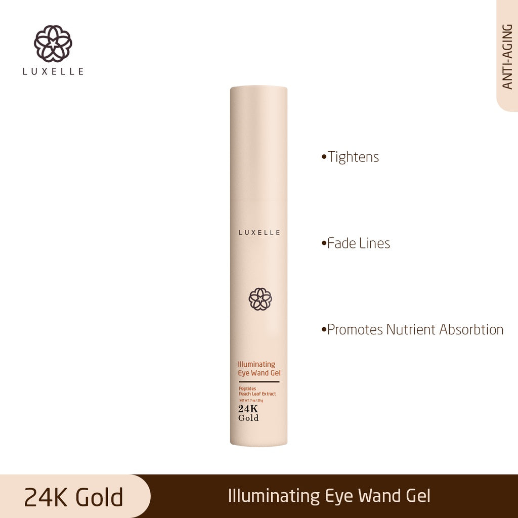 Glowing Eyes: Luxelle's Illuminating Gold Wand