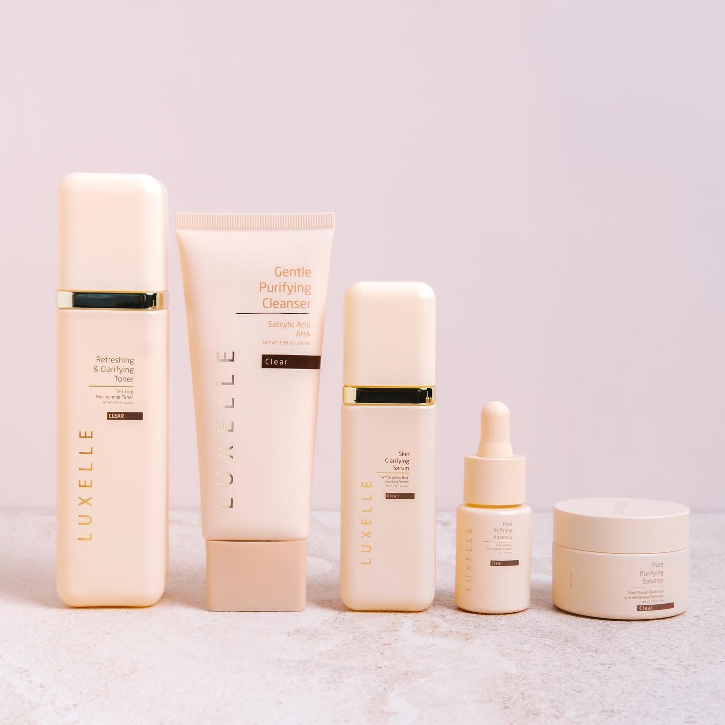 Pure living Luxelle Clear products