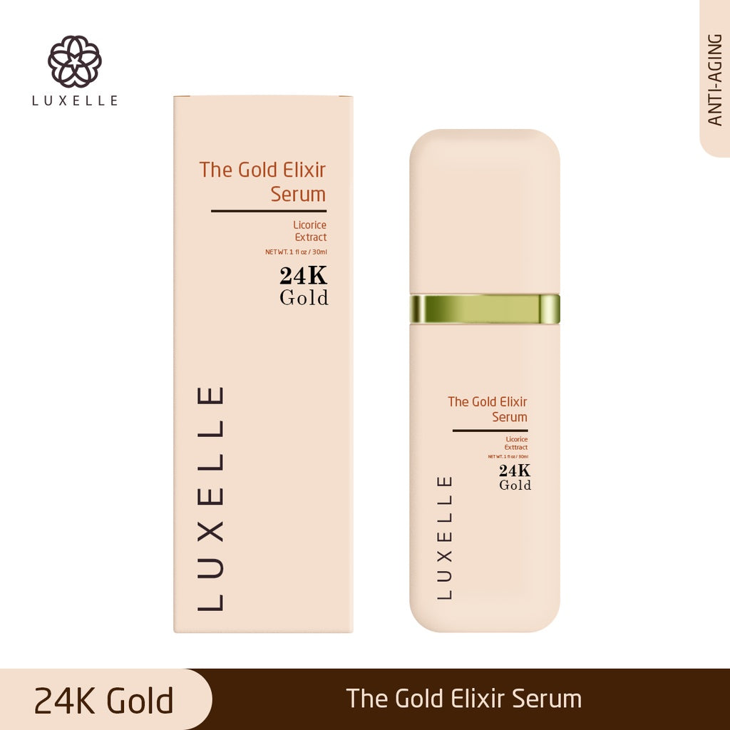 Firm and Glow: Luxelle's Gold Serum Power